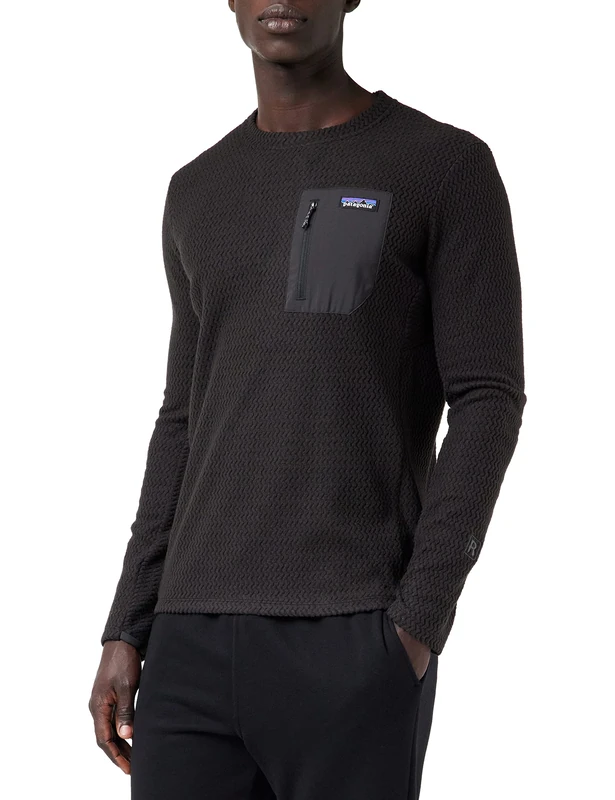 Patagonia 40235-BLK M's R1 Air Crew Sweatshirt Men's black M