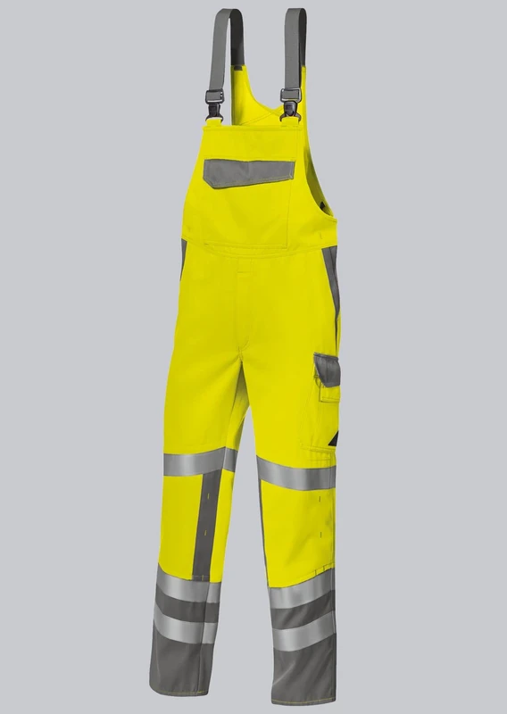 BP 2214-840-8653-52n Stretch Braces with Clip Attachments, 0.31 Polyester/28% Modacrylic/20% Viscose/20% Aramid/1% Other Fibres, Warning Yellow/Dark Grey, 52n