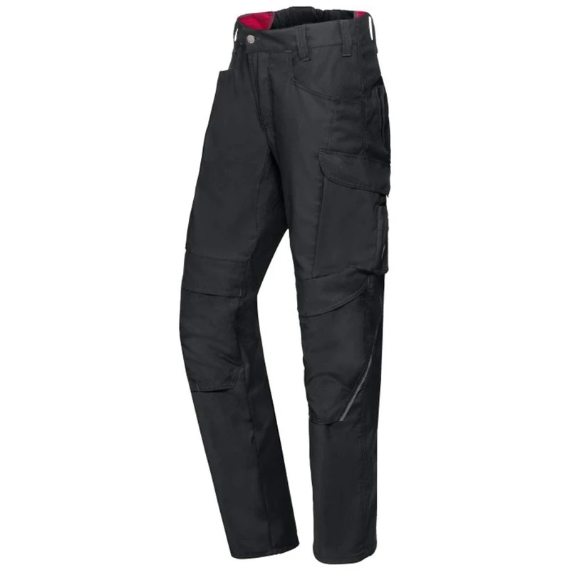 BP 1820-565-0032-31/32s Fabric Blend with Stretch Work Trousers for Men, High Waist at Back, 65% Polyester/35% Cotton, Black, 31/32S Size