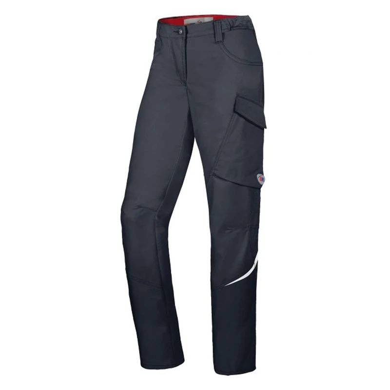 BP 1961-570-0056-14n Fabric Blend with Stretch Slim Silhouette Work Trousers for Women, 65% Polyester/35% Cotton, Anthracite, 14N Size