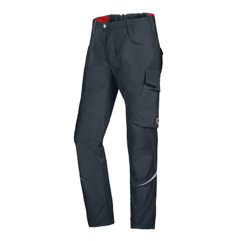 BP 1960-570-0056-41/42s Fabric Blend with Stretch Work Trousers for Men, Slim Silhouette with High Waist at Back, 65% Polyester/35% Cotton, Anthracite, 41/42S Size