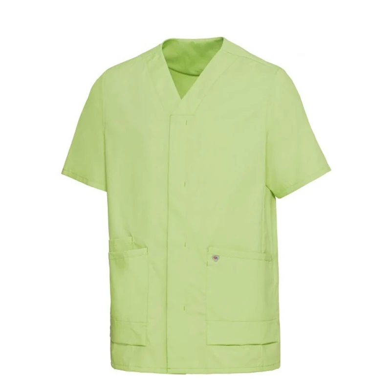 BP 1765-241-0078-XLn Unisex Super Light Fabric Slip On Casack, 49% Cotton/48% Polyester/3% Elastolefin, Light Green, XL Size