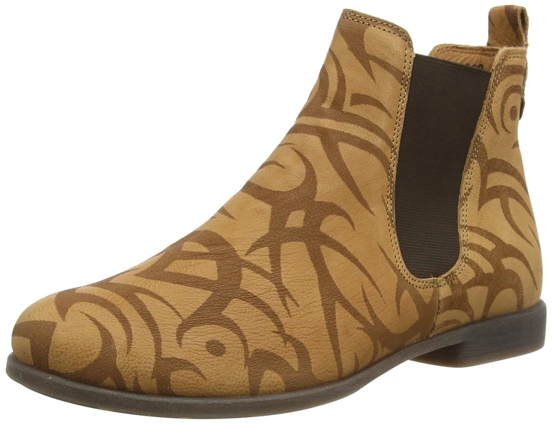 THINK! Women's AGRAT_3-000029 chromfrei gegerbter, nachhaltiger Chelsea Boots, 3020 Cuoio, 7 UK - Image 1