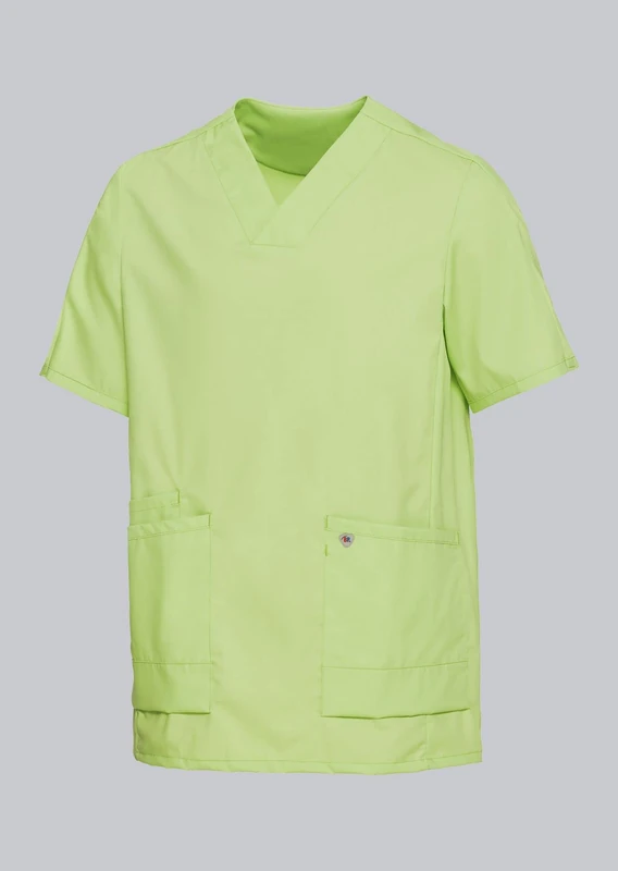 BP 1763-241-0078-Ln Unisex Super Light Fabric Cover Casack, 49% Cotton/48% Polyester/3% Elastolefin, Light Green, Ln Size - Image 1