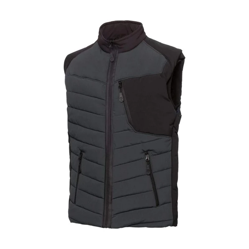 BP 1832-801-5632-Ln Thermal Vest with Thermal Quilted Lining Padded, 100% Polyester, Anthracite/Black, L Size