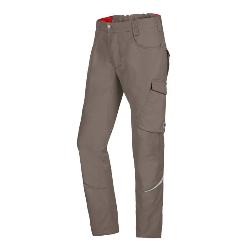 BP 1960-570-0050-34L Fabric Blend with Stretch Work Trousers for Men, Slim Silhouette with High Waist at Back, 65% Polyester/35% Cotton, Walnut, 34L Size