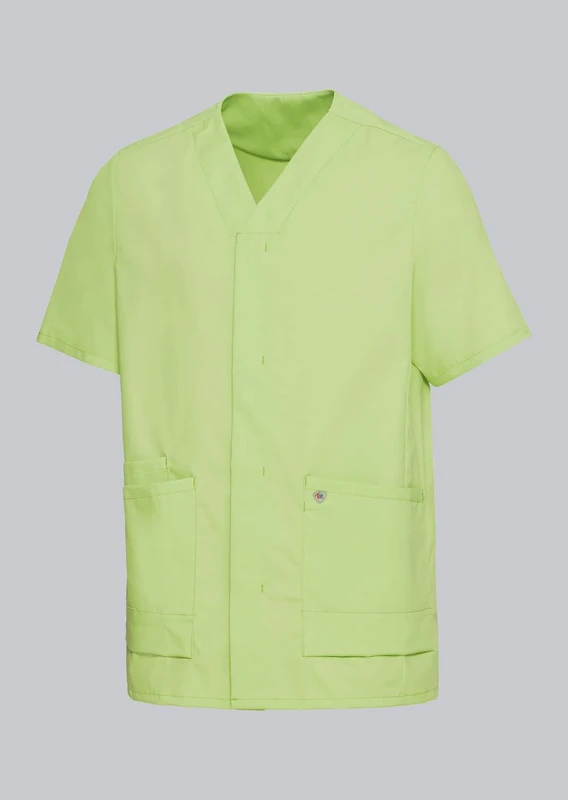 BP 1765-241-0078-Sn Unisex Super Light Fabric Slip On Tunic 49% Cotton / 48% Polyester / 3% Elastolefin, Light Green, Sn Size