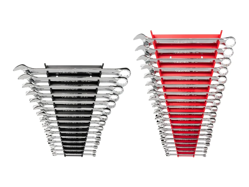 TEKTON Combination Wrench Set, 34-Piece (1/4-1 in., 6-24 mm) - Rack | WCB91301