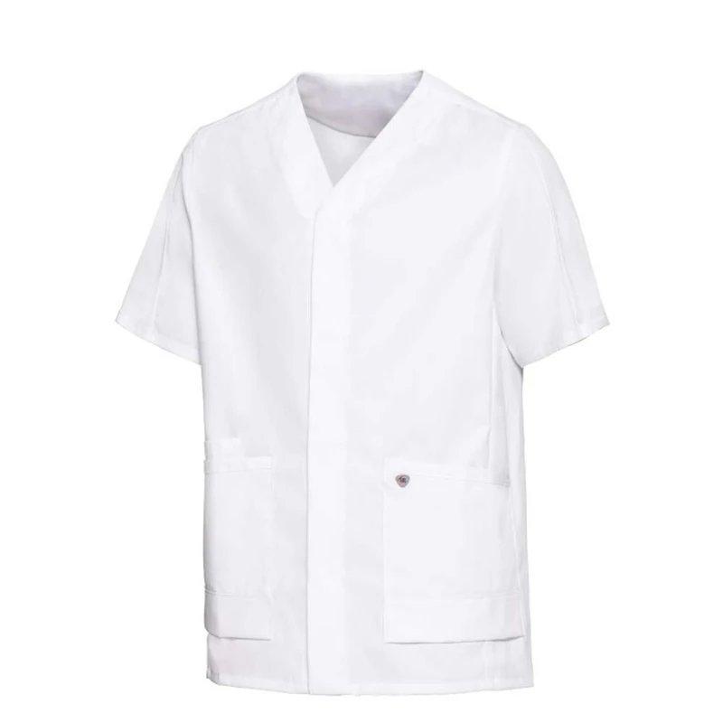 BP 1765-684-0021-Sn Unisex Tunic, Super Light Fabric, 150.00 g/m² Fabric Blend with Stretch, White, Sn
