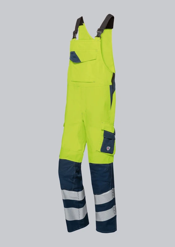 BP 2237-590-6614-47/48n Men's Stretch Braces with Clip Fastenings 48.5% Modacrylic/34% Cotton/17% Polyamide/0.5% Other Fibres, Warning Yellow/Night Blue, 47/48N Size