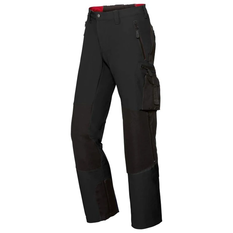 BP 1861-620-0032-34n Fabric Blend with Stretch Super Stretch Trousers for Men, Slim Silhouette with High Waist at Back, 92% Polyamide/8% Elastane, Black, 34N Size