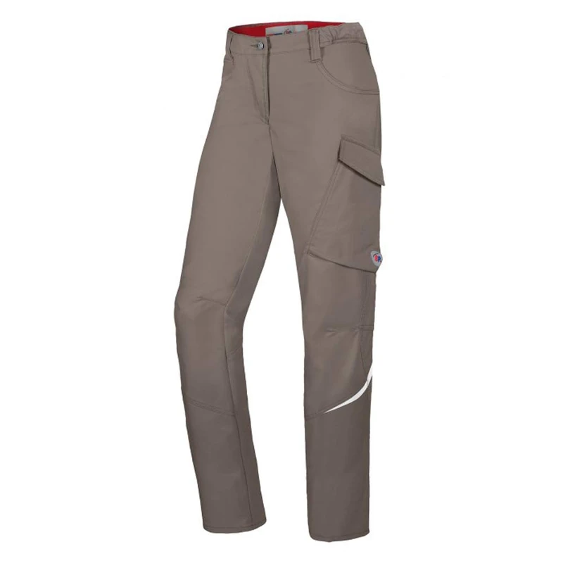 BP 1961-570-0050-16n Fabric Blend with Stretch Slim Silhouette Work Trousers for Women, 65% Polyester/35% Cotton, Walnut, 16N Size
