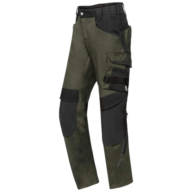 BP 1825-032-0032-34L Fabric Blend with Stretch Work Trousers for Men, High Waist at Back, 65% Polyester/35% Cotton, Black, 34L Size