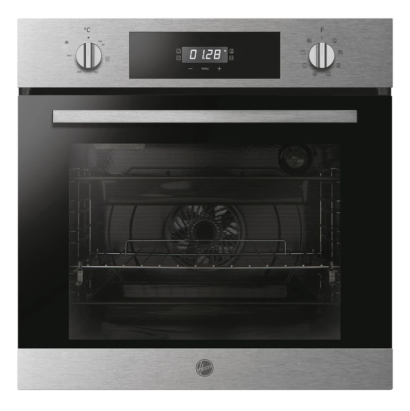 Hoover HOC3BF3058IN 60 cm Integrated Multifunction Oven, 8 Functions, 65 Litre capacity, LED programmer, Water cleaning, Stainless Steel