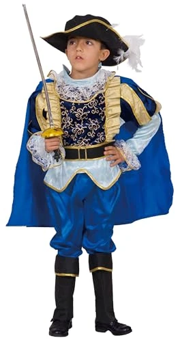 Dress Up America Nobleman Costume for Boys - Musketeer Dress-Up for Kids - Role Play Costume For Kids, Blue