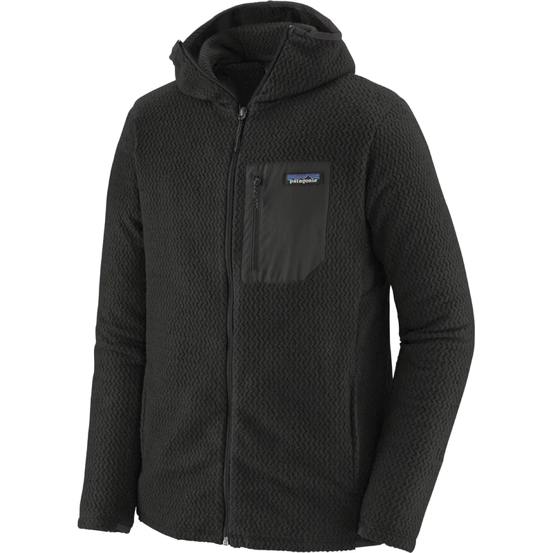 Patagonia 40255-BLK M's R1 Air Full-Zip Hoody Sweatshirt Men's black L