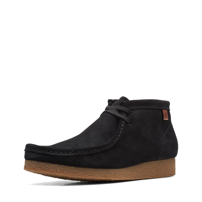 Clarks Men's Shacre Chukka Boot, Black Suede, 11.5 UK