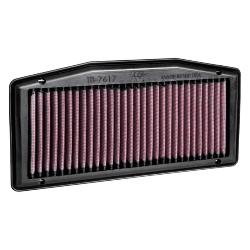 K&N Replacement air filter compatible with Triumph Street Triple 765 incl. S/R/RS 2018- & Street Triple S 660 2020- (TB-7617)