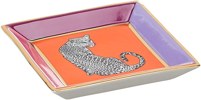 Jonathan Adler Safari Square Tray, Multicolor, One Size