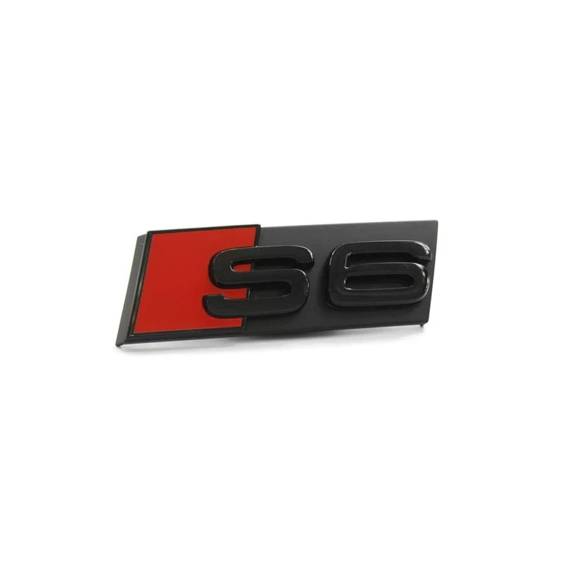 Audi 4K0071805 lettering S6 black/red clip tuning exclusive grille black edition emblem
