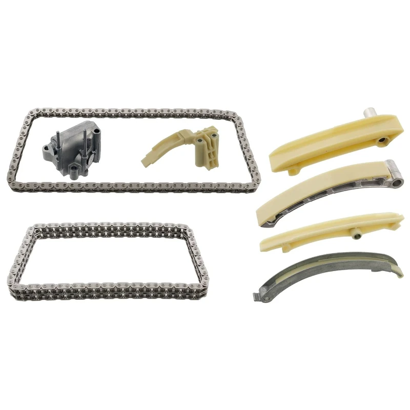Febi Bilstein 106146 timing chain set with sliding rails and chain tensioner, 1 piece