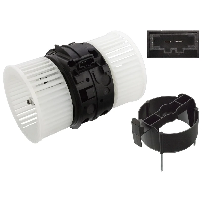 Febi Bilstein 106301 Interior Fan Assembly with motor , 1 piece