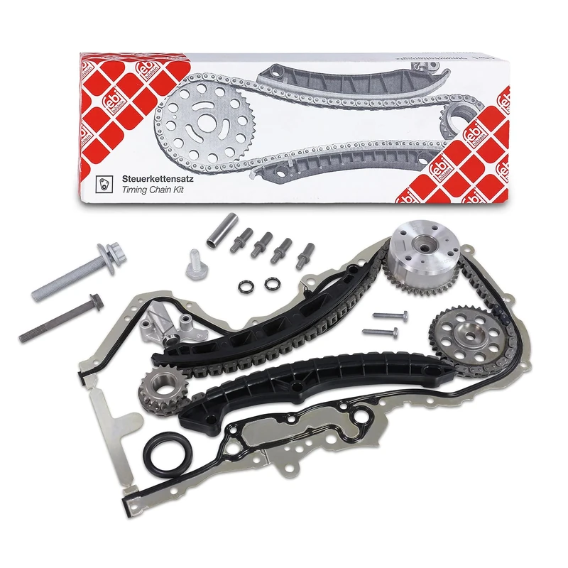Febi Bilstein 107994 Timing Chain Set for Camshaft with Slide Rails and Chain Tensioner 1 Piece