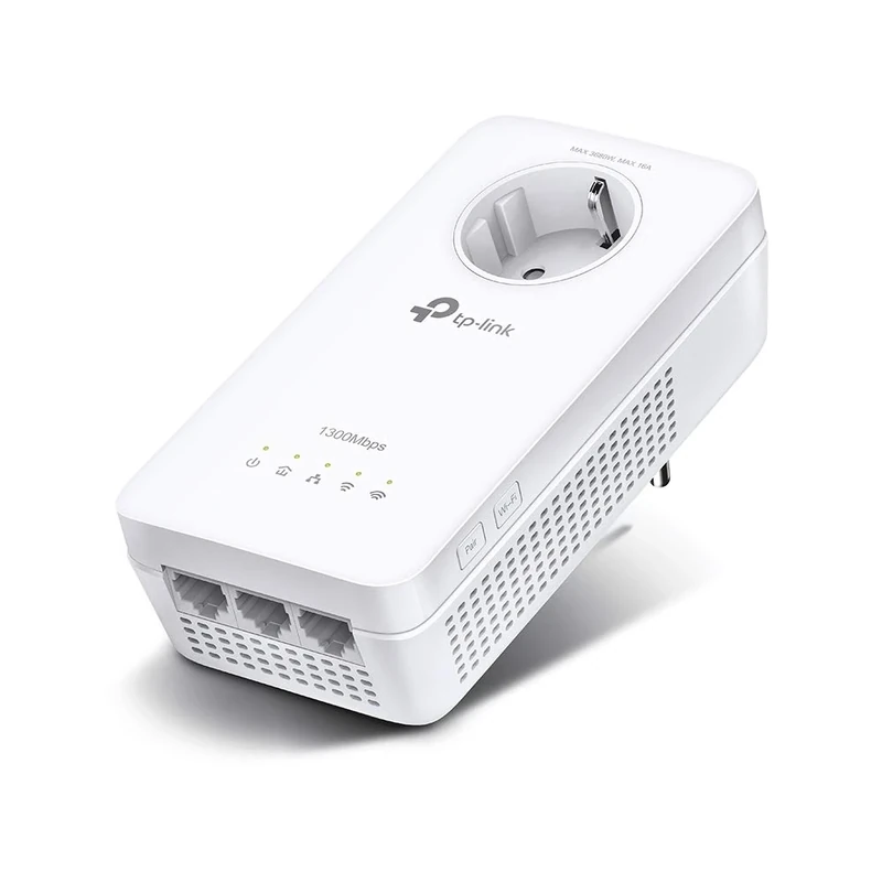 TP-LINK INTD Powerline TL-WPA8631P AV1300-AC1200-Gigabit-WLAN-Powerline mit Steckdose