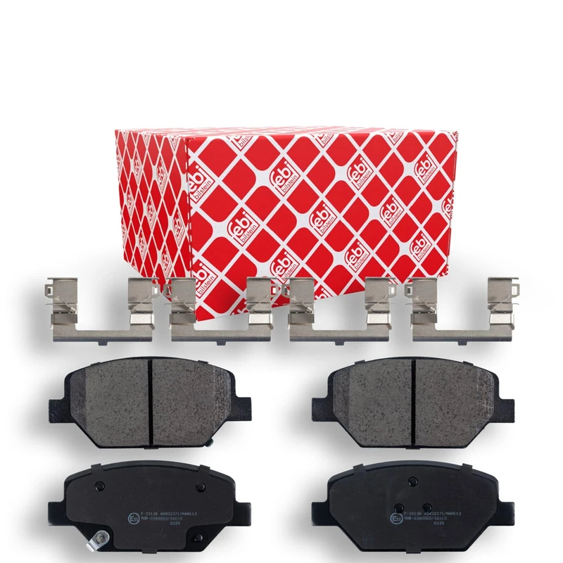 febi bilstein 116248 Brake Pad Set with fastening material, 1 unit