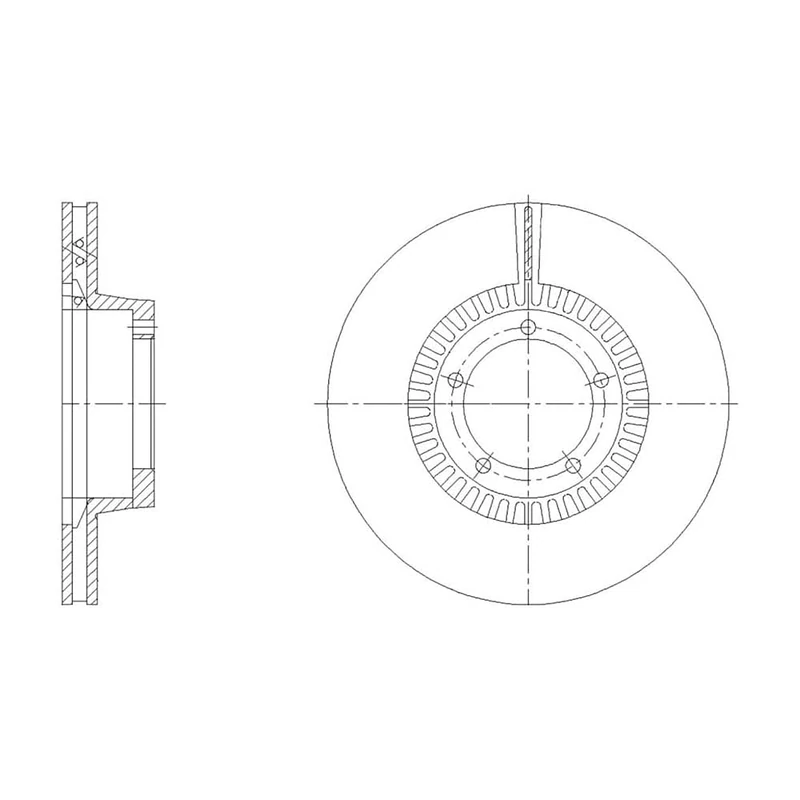 Febi Bilstein 171504 Brake Disc Set , 2 Brake Discs