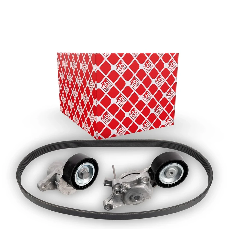 febi bilstein 170033 Auxiliary Belt Kit with belt tensioner 6 No. of Ribs, , 1 piece