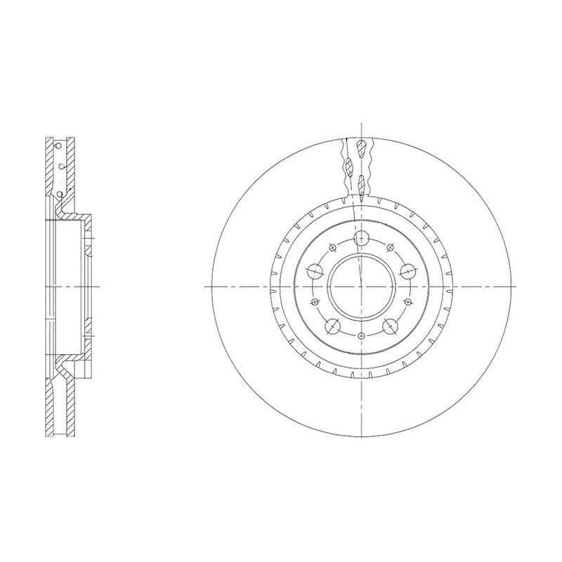 Febi Bilstein 171493 Brake Disc , 1 piece