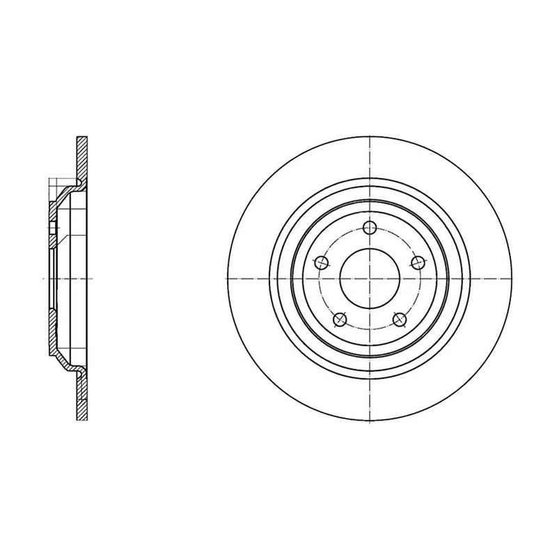 febi bilstein 171445 Brake Disc Set , 2 Brake Discs