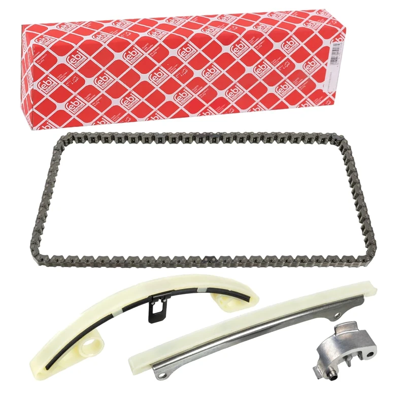 Febi Bilstein 109053 Timing Chain Set for Camshaft, with Slide Rails and Chain Tensioner, 1 Piece