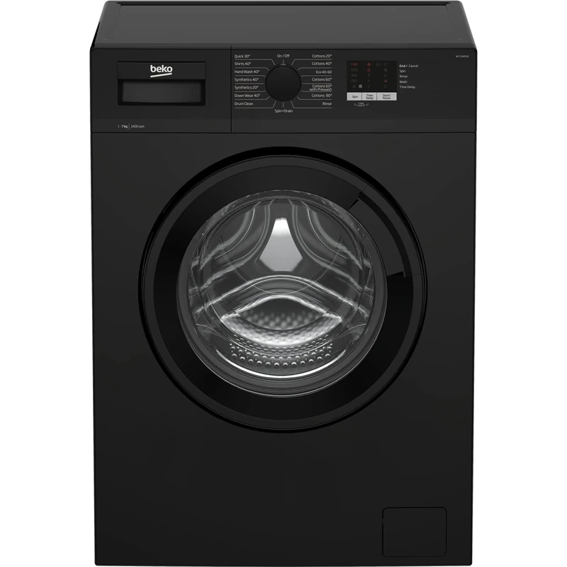 Beko 7kg 1400rpm Freestanding Washing Machine - Black