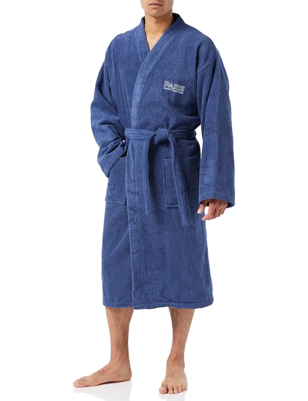 CTI Unisex_Adult PSG Parisian Bathrobe, Blue, M