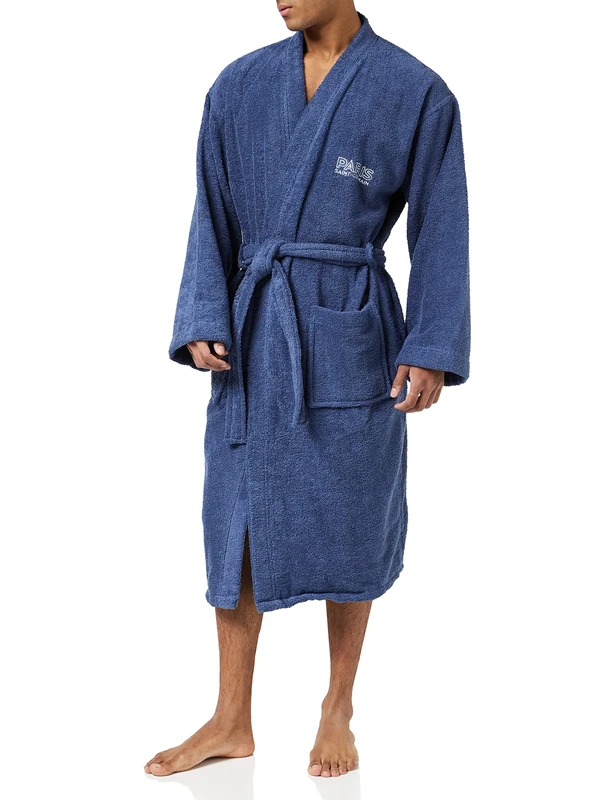 CTI Unisex_Adult PSG Parisian Bathrobe, Blue, L