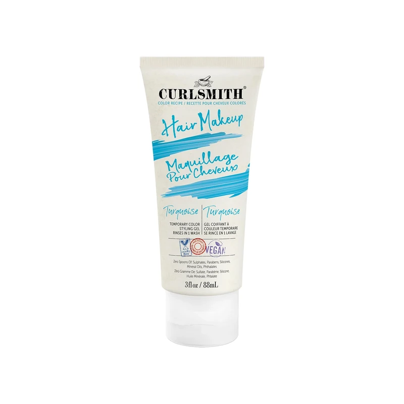 Curlsmith - Hair Makeup - Vegan Temporary Hair Color and Styling Gel, Turquoise (89ml)