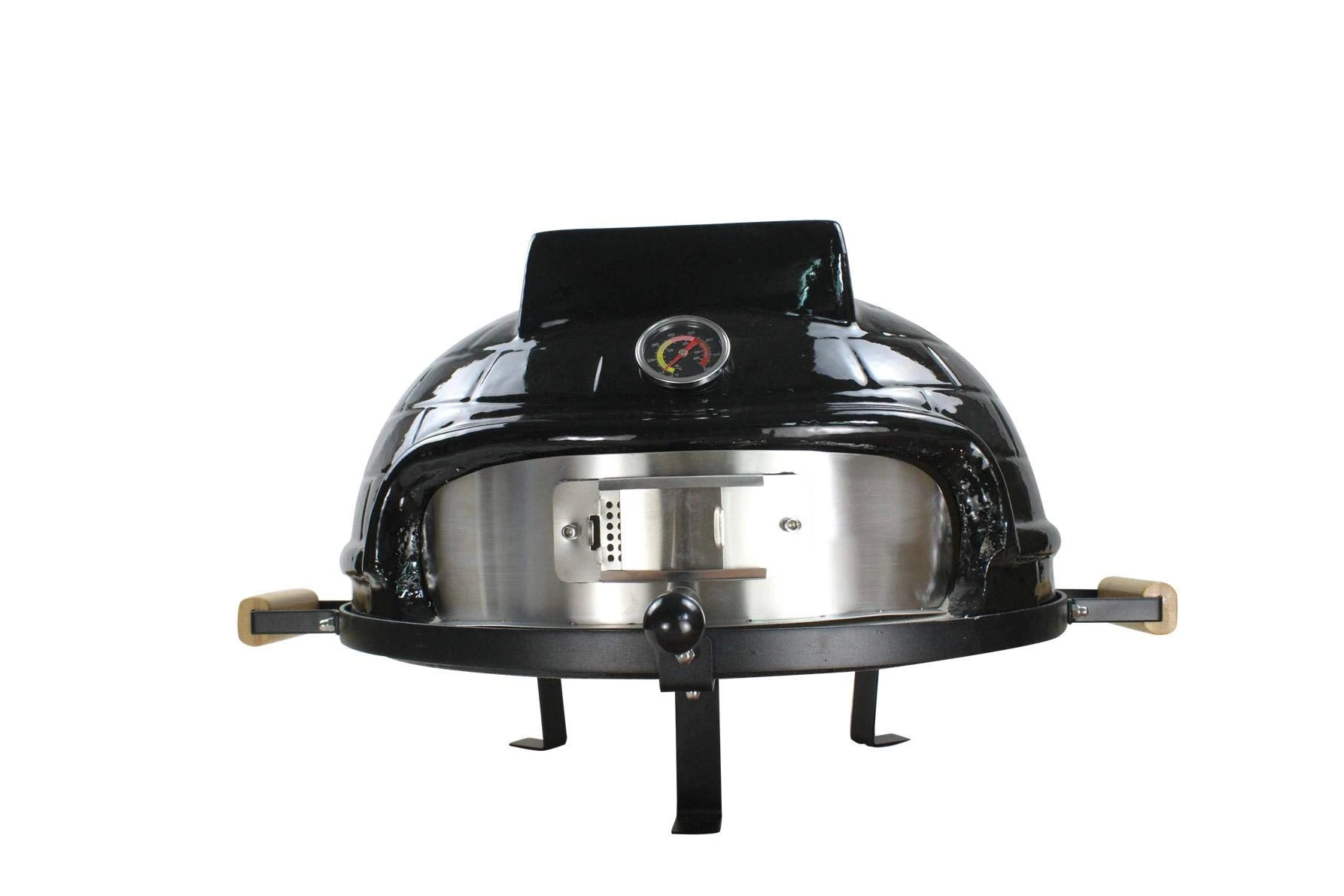 Higoshi BLACK Ceramic Mini Cooking Table Top Pizza Oven Next Day Delivery