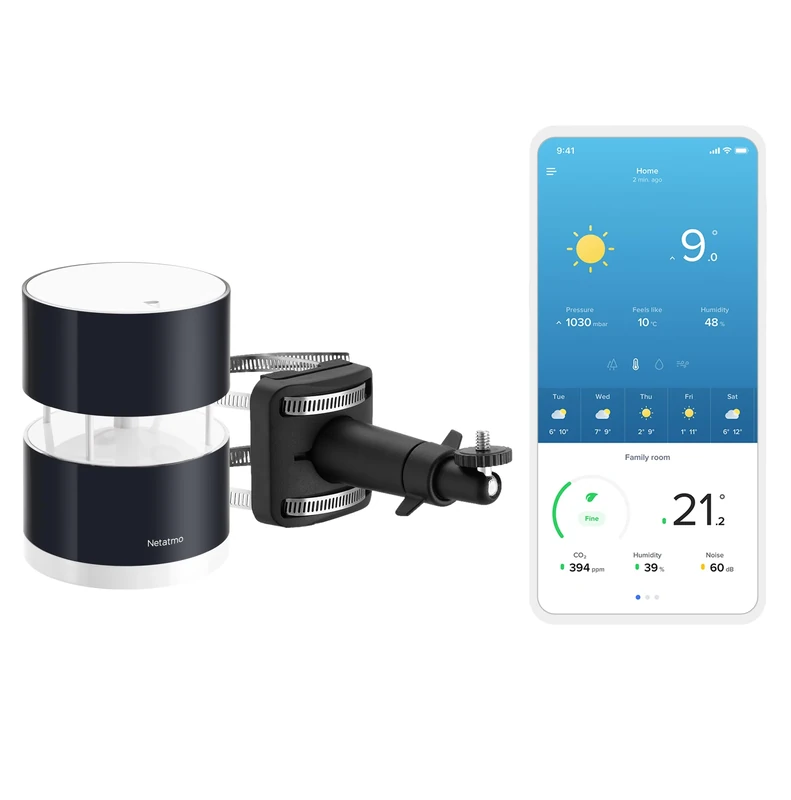 Netatmo Pack Wind Gauge for Weather Station + Wall Mount