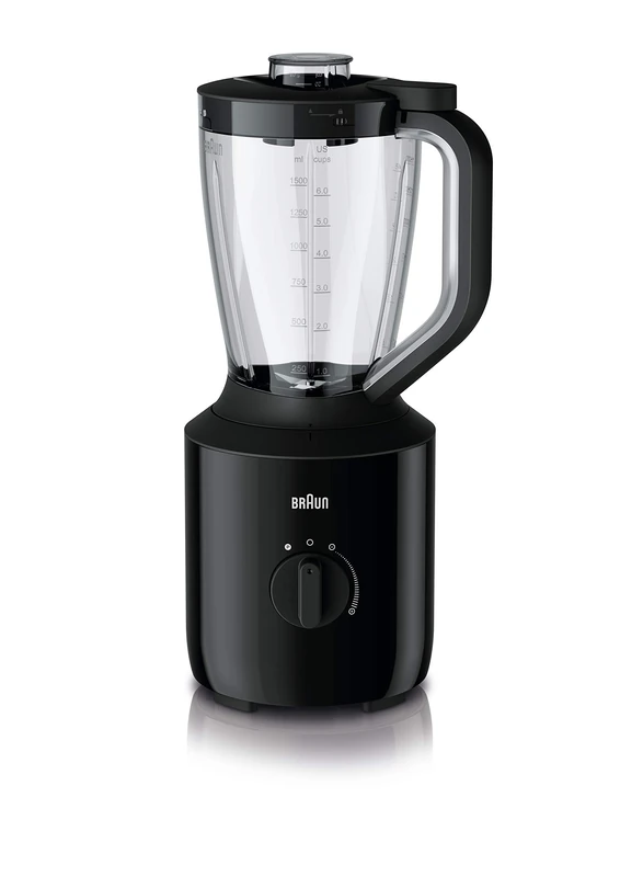 Braun Powerblend 3 1.5 L Table Blender Black 800 W Powerblend 3, Table Blender, 1.5 L, Pulse Function, Ice Stacker, 0.85 m, 800 W