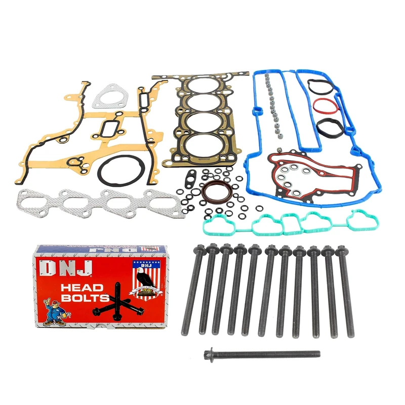 DNJ HGB343 Engine Cylinder Head Gasket Set with Head Bolt Kit for 2011-2019 Chevrolet Cruze/Buick Encore/Chevrolet Trax/Chevy Sonic/Chevy Volt/Cadillac ELR 1.4L 1364cc 83cid L4 DOHC (1.4L with Bolts)
