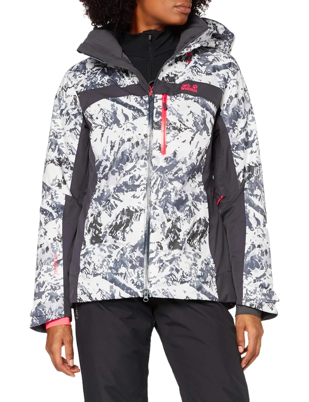 Jack Wolfskin panorama Peak Jacket Women's Jacket - Ebony All Over, X-Small