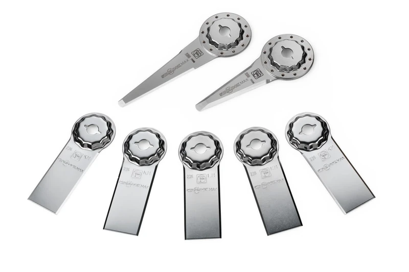 FEIN Joint Repair Set Professional Set of 7 Deep Expansion Joint Repair Knives up to 90 mm, Suitable for FEIN Multi-Function Tools with StarlockMax Attachment Multitool - Image 1
