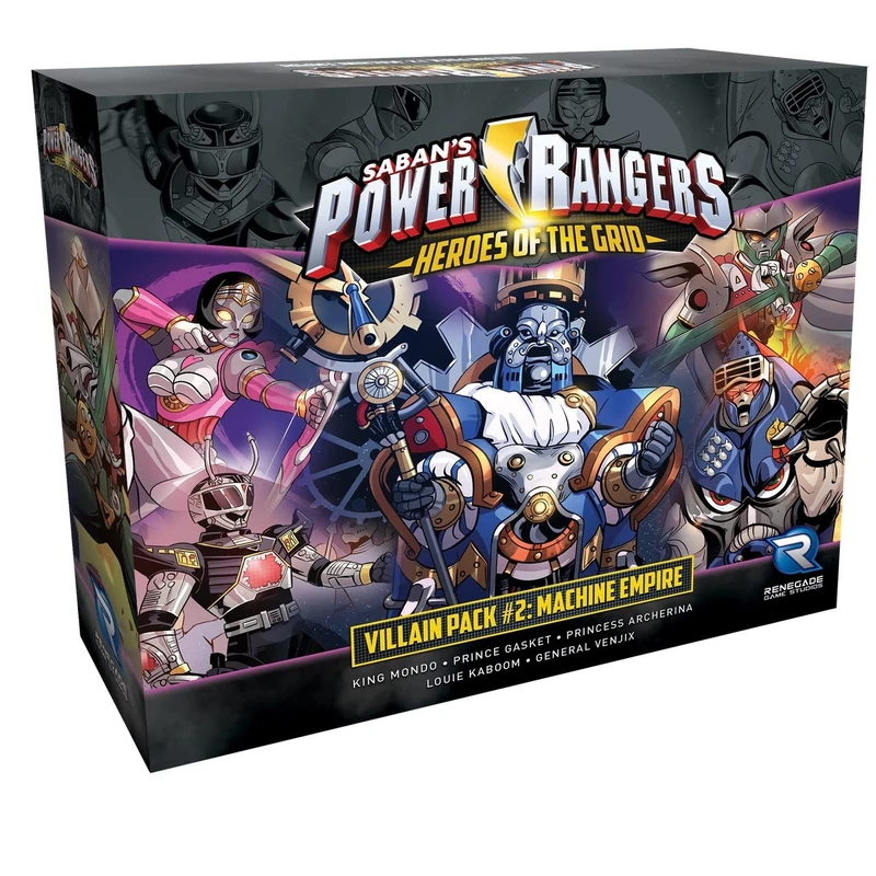 Renegade Game Studios | Power Rangers: Heroes of the Grid Villain Pack #2 Machine Empire | Strategic Gameplay | 2-5 Players | 45-60 Minutes