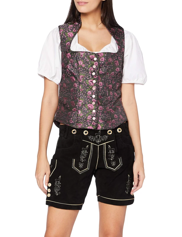 Stockerpoint Women's Darcy Bodice Fashion Vest, Berry, 6