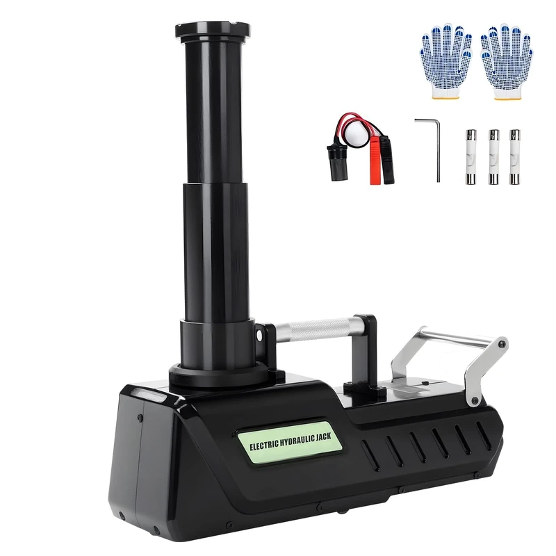 Anbull Electric Car Jack 15 Ton,Hydraulic Car Jack Kit 12V DC,Electric Floor Jack with LED Light for RVs,Vans,Trucks,SUVs Tires Change&Garage Repair