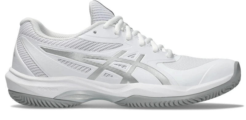 ASICS 1042A282-101 Game FF Clay Women White/Pure Silver UK 9
