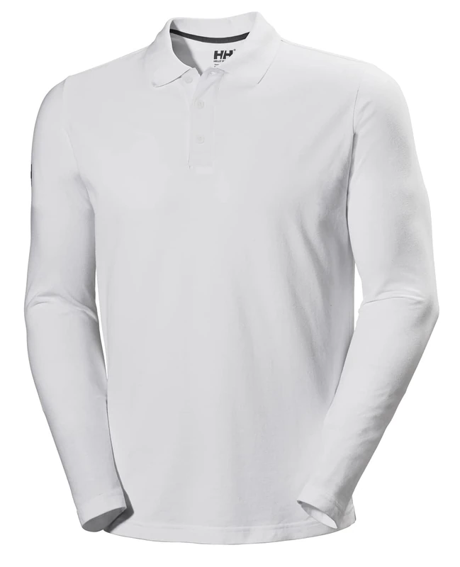 Helly Hansen Men's Crewline Ls Polo, White, 2XL
