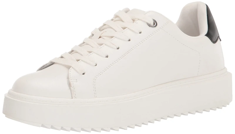 Steve Madden Women's Charlie Sneaker, White, 6 UK